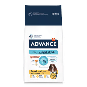 Advance Sensitive Medium Maxi met zalm en rijst hondenvoer 2 x 12 kg