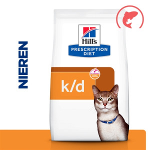 Hill's Prescription Diet K/D Kidney Care kattenvoer met zalm 3 x 1,5 kg