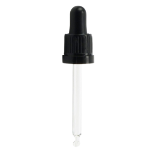 Pipet Dop (DIN18) - Zwart