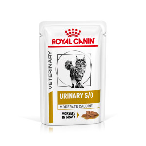 Royal Canin Veterinary Urinary S/O Moderate Calorie natvoer kat (in saus) 2 dozen (24 x 85 g)