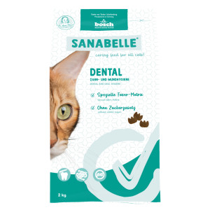Sanabelle Dental kattenvoer 2 x 8 kg