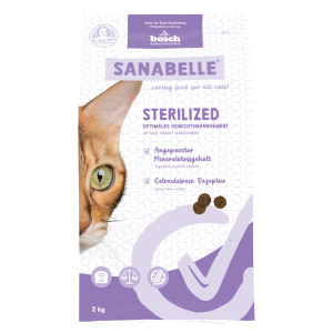 Sanabelle Sterilized kattenvoer 2 x 2 kg