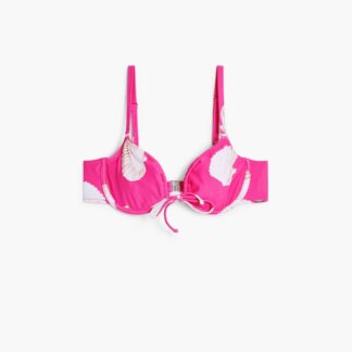 Fuchsia schelpen bikinitop - RED - S