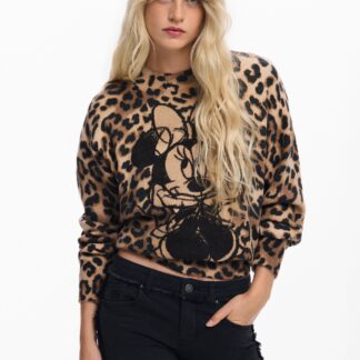 Minnie™ trui met dierenprint - BROWN - XS