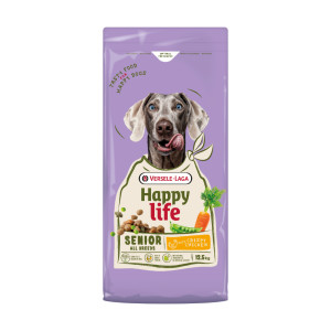 Happy Life Senior met kip hondenvoer 12,5 kg