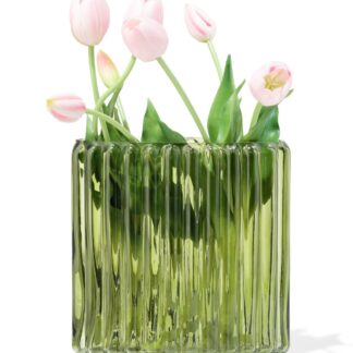 HEMA Vaas 8x20cm glas ovaal groen (groen)