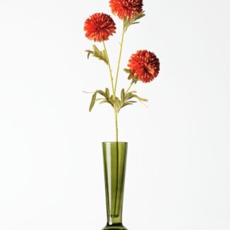 HEMA Vaas ⌀8x20cm Zwier glas groen (groen)