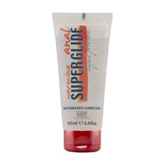HOT Anal Superglide Warming Liquid Pleasure - Waterbased Lubricant - 100 ml