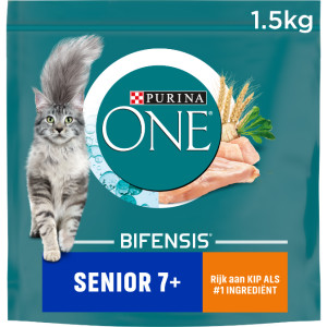 Purina One Senior 7+ met kip kattenvoer 2 x 3 kg