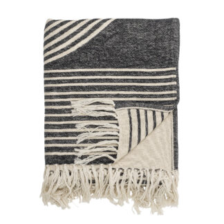 Bloomingville Plaid Anek 150 x 130cm - Zwart