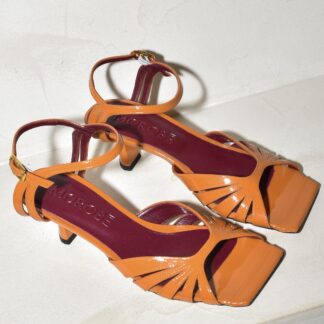 Morobé Sandalen Beige leer morobe-sandalen-gioia-05-ocre-vernis-39